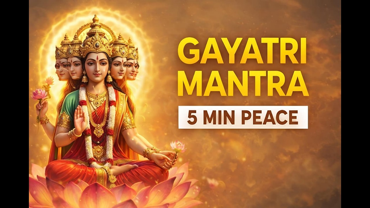 Gayatri Mantra – 5 Minutes for Peace, Wisdom & Positive Energy। Morning Mantra ✨।