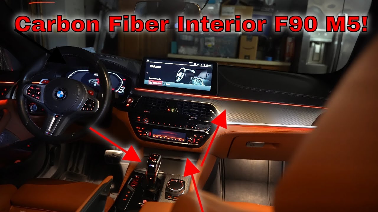 INSTALLING CARBON FIBER INTERIOR FOR MY BMW F90 M5 COMPETITION!