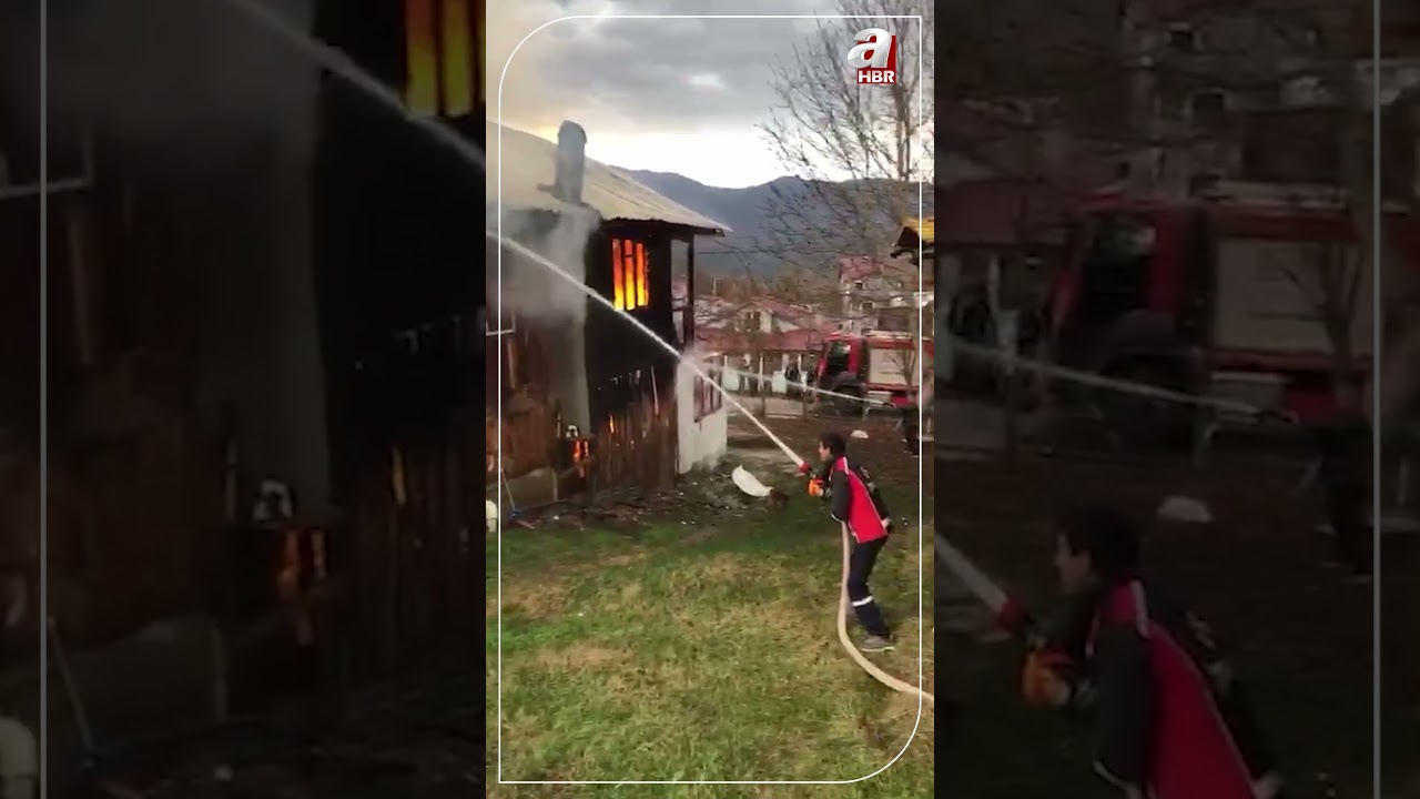 Bolu'da 2 Katlı Ahşap Evde &Ccedil;ıkan Yangın S&ouml;nd&uuml;r&uuml;ld&uuml; | A Haber