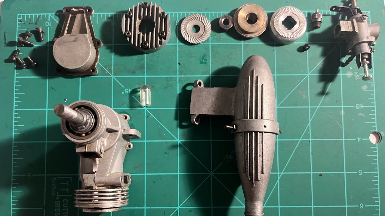Part 1 - Vintage FOX 40 Nitro engine restoration #rccar #hobby #restoration #vintage #old