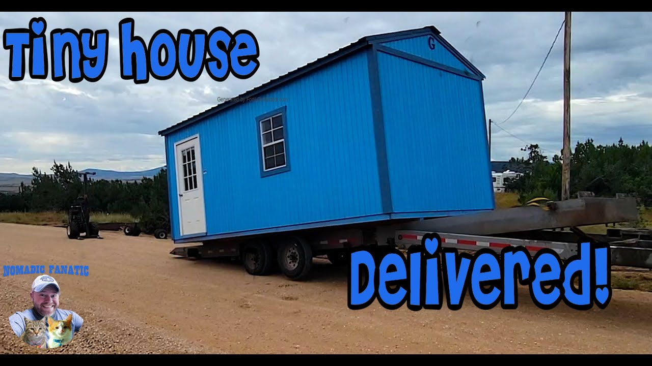 My BLUE Tiny House Delivered Off-Grid