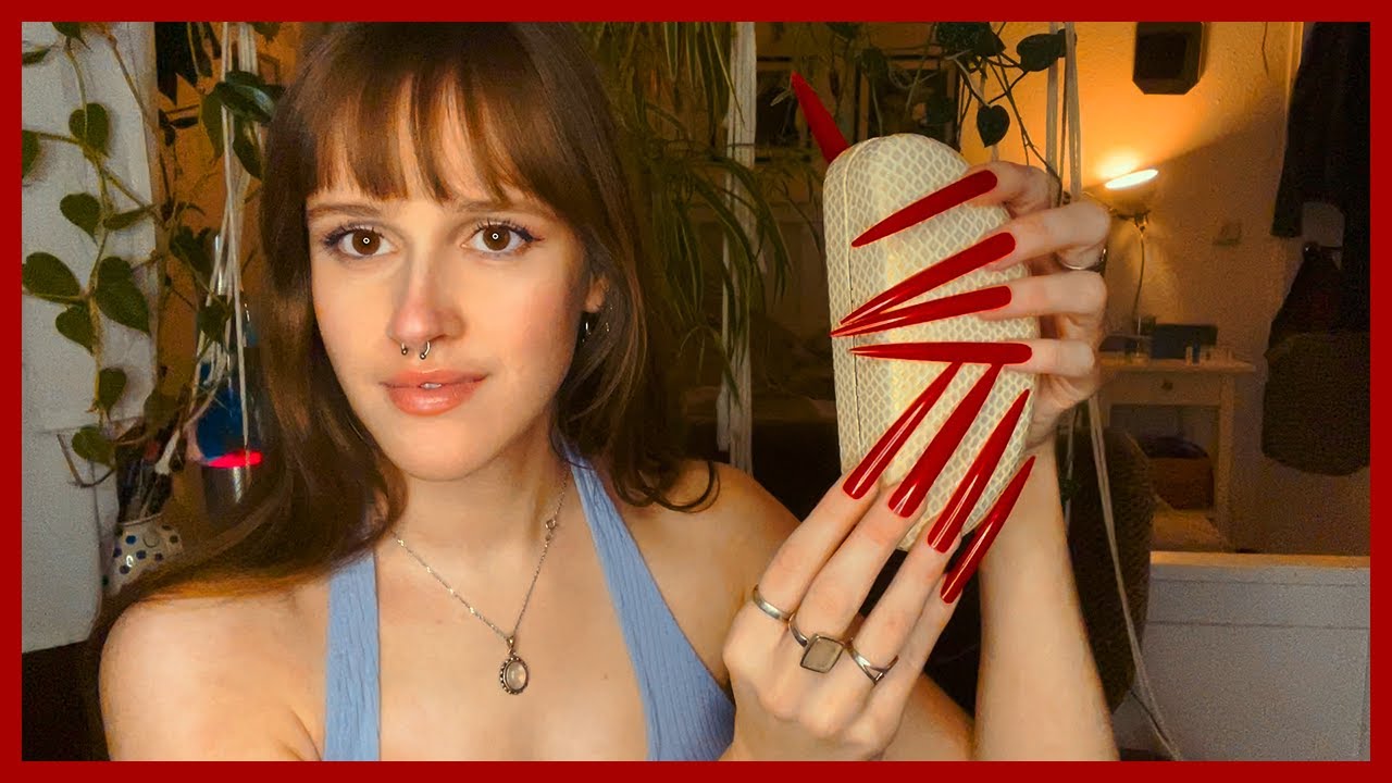 ASMR | extremely LONG NAILS tapping on random things [german | deutsch]