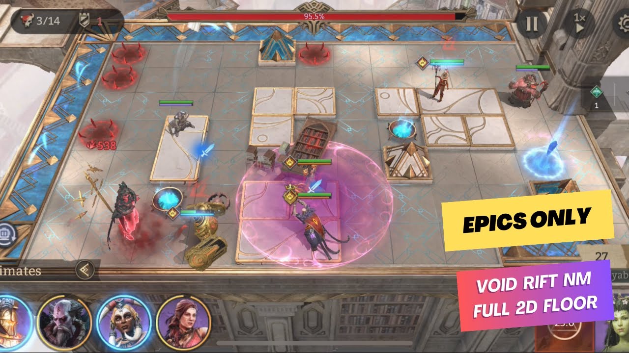 Epics Only! Void Rift - Nightmare (NM) | Full 2 Floor Crimson Star | [WoR (Watcher of Realms)] | 🦊