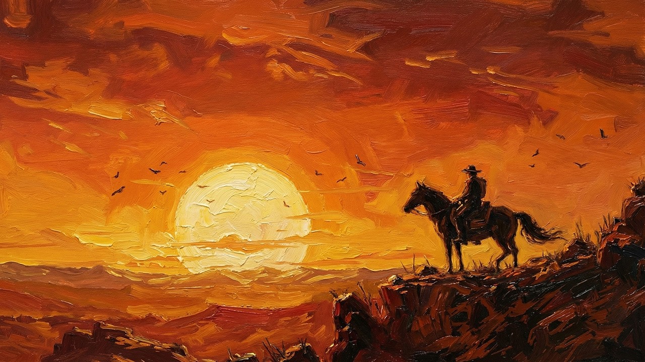 Far Horizon Blues | Western Ambient Guitar | Relaxing Cowboy Music