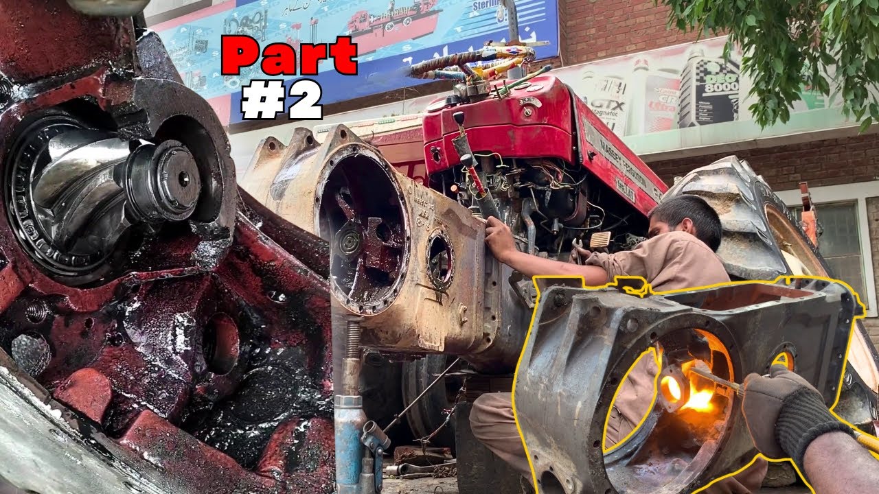 Challenging Cast Iron Welding Repair | Tractor BROKEN Differential Housing Rebuild (Part 2)