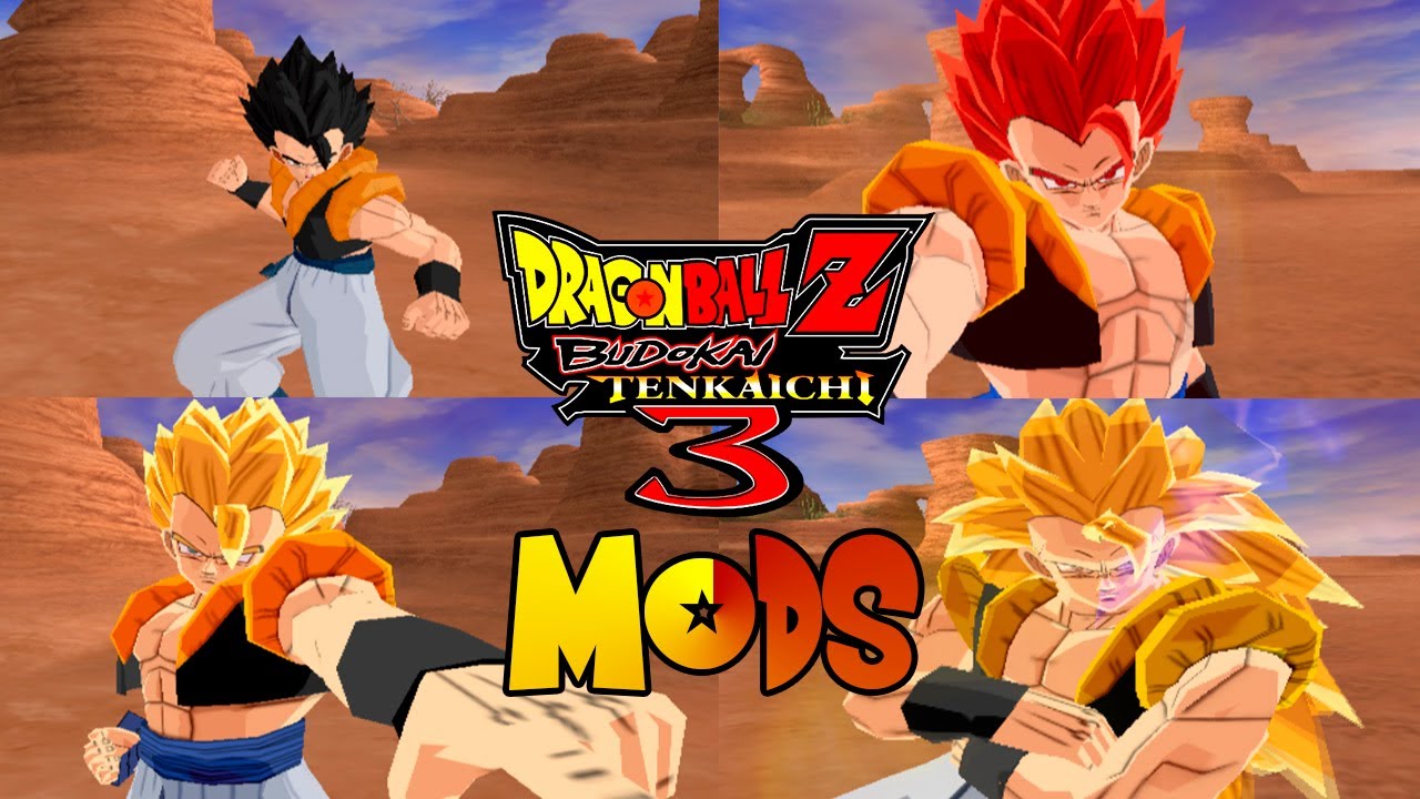 Gogeta Base, SSJ, SSJ3, SSJ4 And SSJGOD! Tenkaichi 3 Mod!