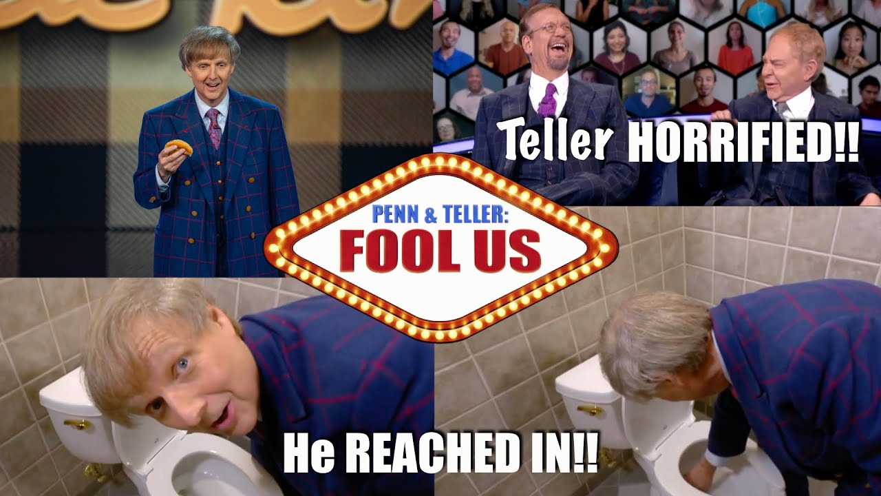 Most DISGUSTING magic trick EVER PERFORMED on Penn & Teller Fool Us! Mac King eats out of a toilet??