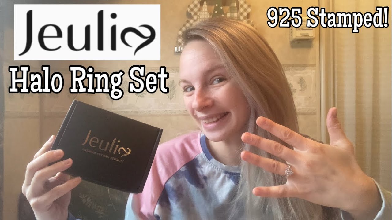 Jeulia Premium Artisan Jewelry - Halo Ring Set - Unboxing + Review