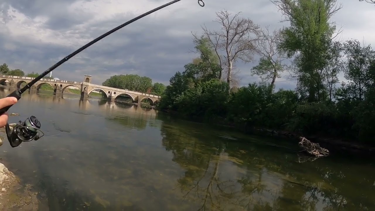 Edirne Tunca Nehri Kasna, kefal avı denemeleri..tutamadık malasef..#fishing