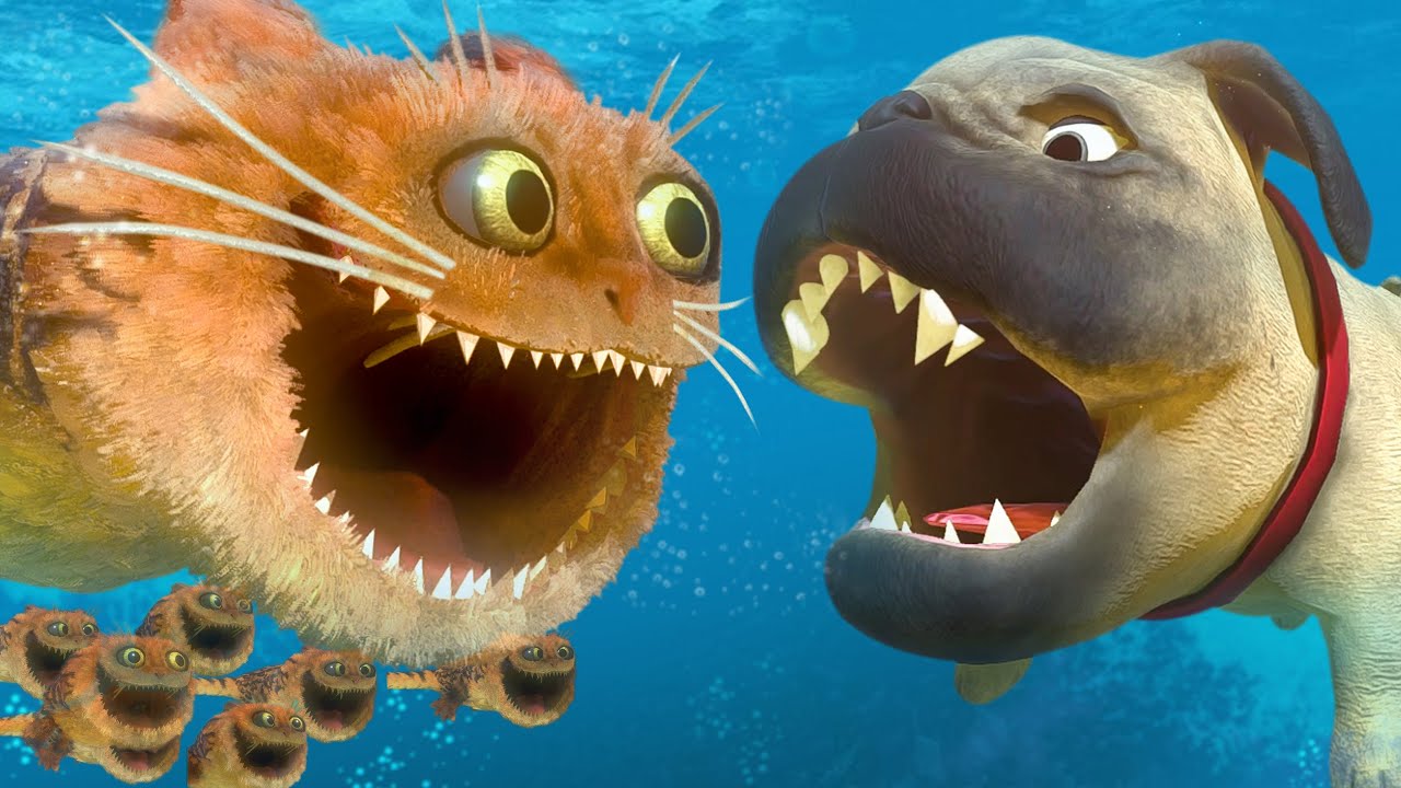NEW CAT FISH FAMILY vs GIANT DOG FISH - Feed and Grow Fish - Part 152 | Pungence