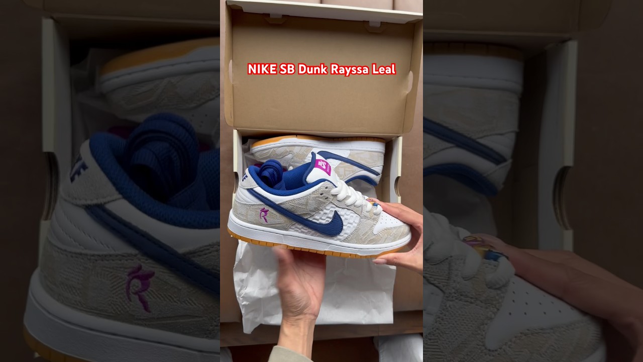 UP CLOSE with the Nike SB Dunk Low Rayssa Leal 🔥 #sneakers #nikesb #unboxing #asmr