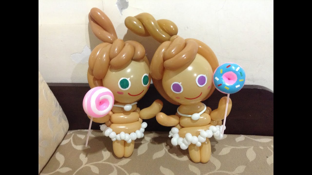 造型氣球 跑跑薑餅人 balloon cookie run gingerbread man