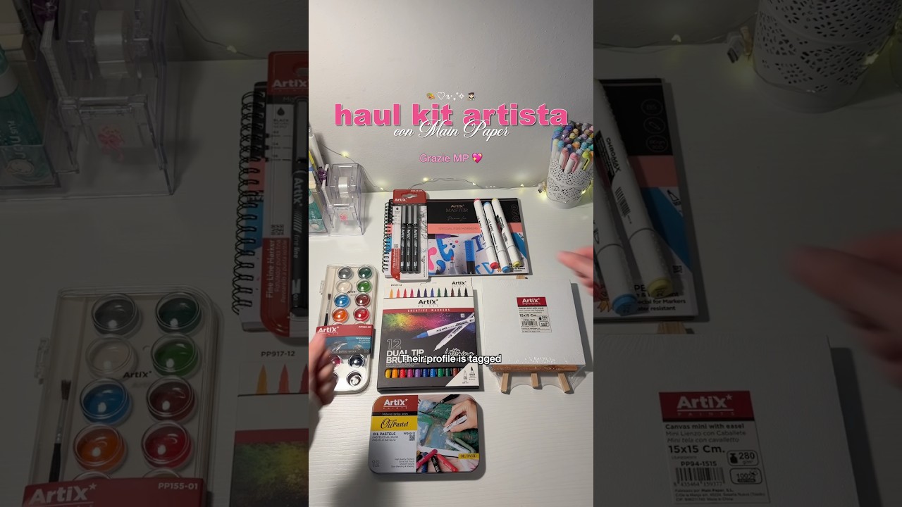 haul kit artistico di MP Italia 🎨👩🏻&zwj;🎨 #mainpaper #mainpaperitalia #studytube #artsupplies