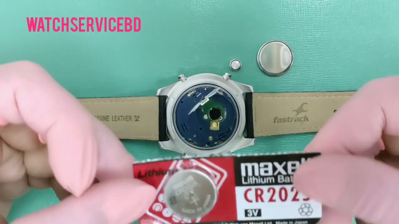 how to change Titan Fastrack 38034SP03 battery change #watchservicebd