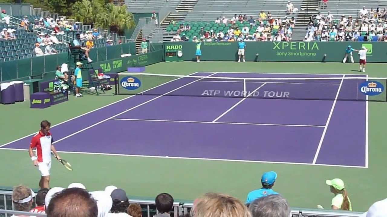 Richard Gasquet vs Olivier Rochus , Miami - Sony Ericsson Open 2013.
