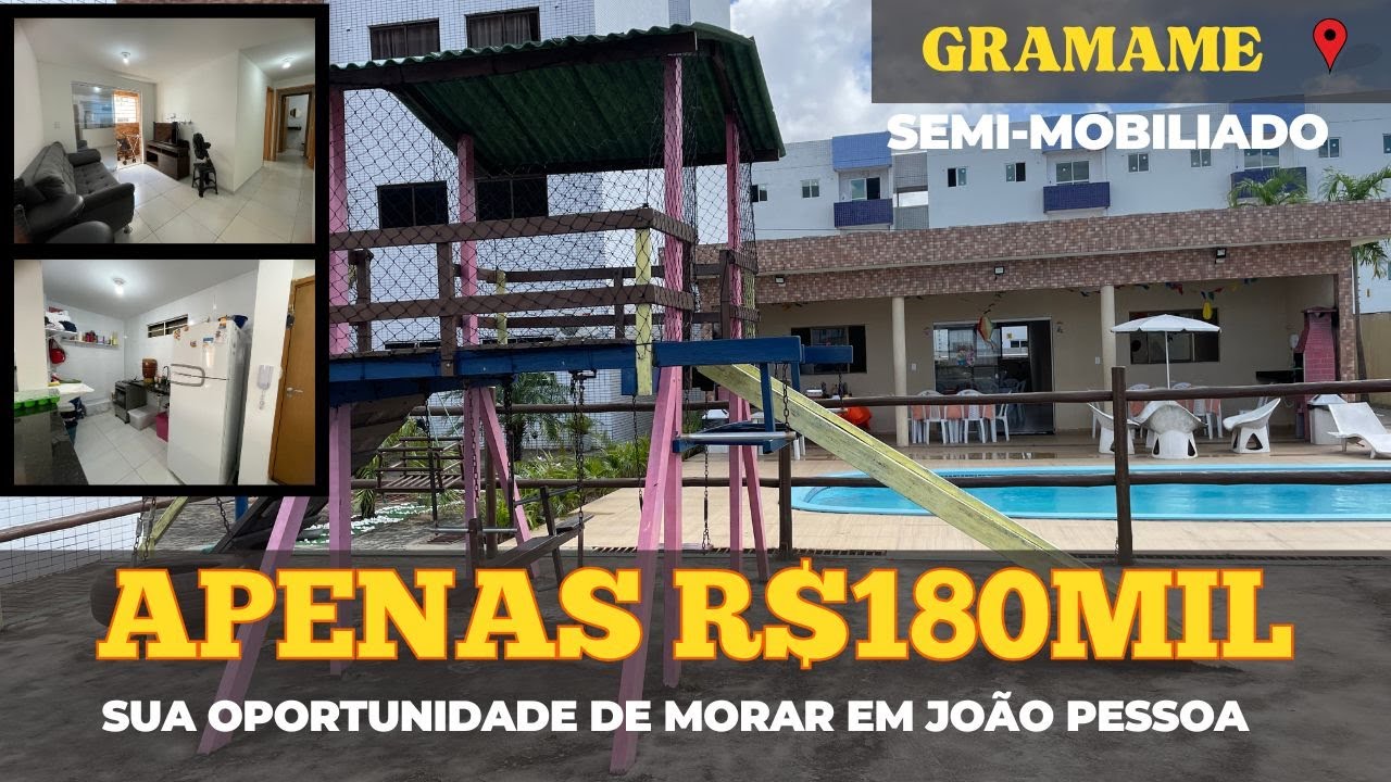 OPORTUNIDADE - R$180MIL Semi mobiliado em Jo&atilde;o Pessoa - #PARAIBA
