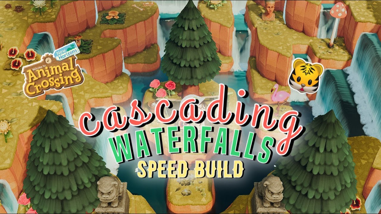 Building some Cascading Waterfalls💦🌊 **Speed Build** + Weekly Fanart!!