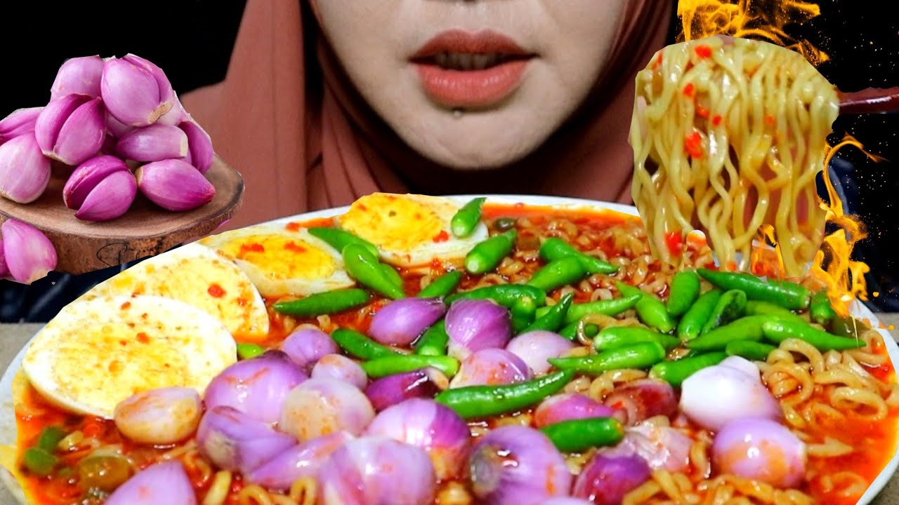VIRAL TIKTOK..!! NYOBAIN MIE KUAH PAKE BAWANG MERAH MENTAH..
