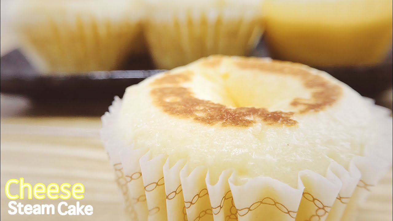 [Pancake Mix] Slice Cheese Steam Cake No Cream cheese ,Rich in cheese  taste |チーズ蒸しパン (クリームチーズなし)