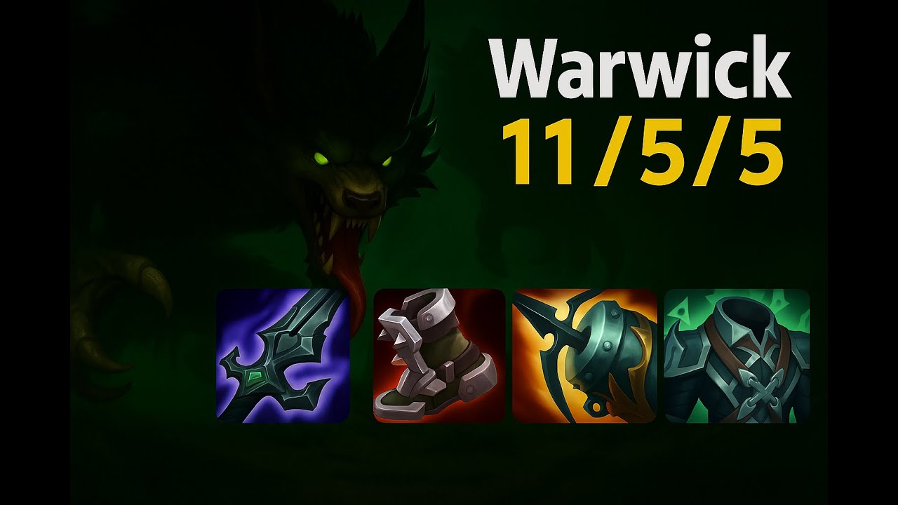 HARİTADA KOŞMADIK YER BIRAKMADIM  | ZoneKingLoL | League of Legends #leagueoflegends #warwick