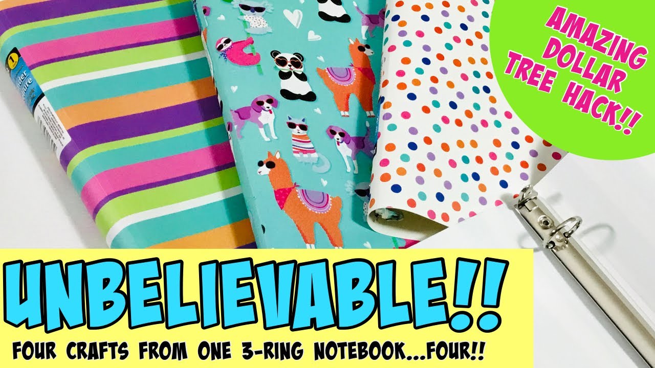 SERIOUSLY…don’t miss this one! FOUR crafts from ONE 3-RING NOTEBOOK!
