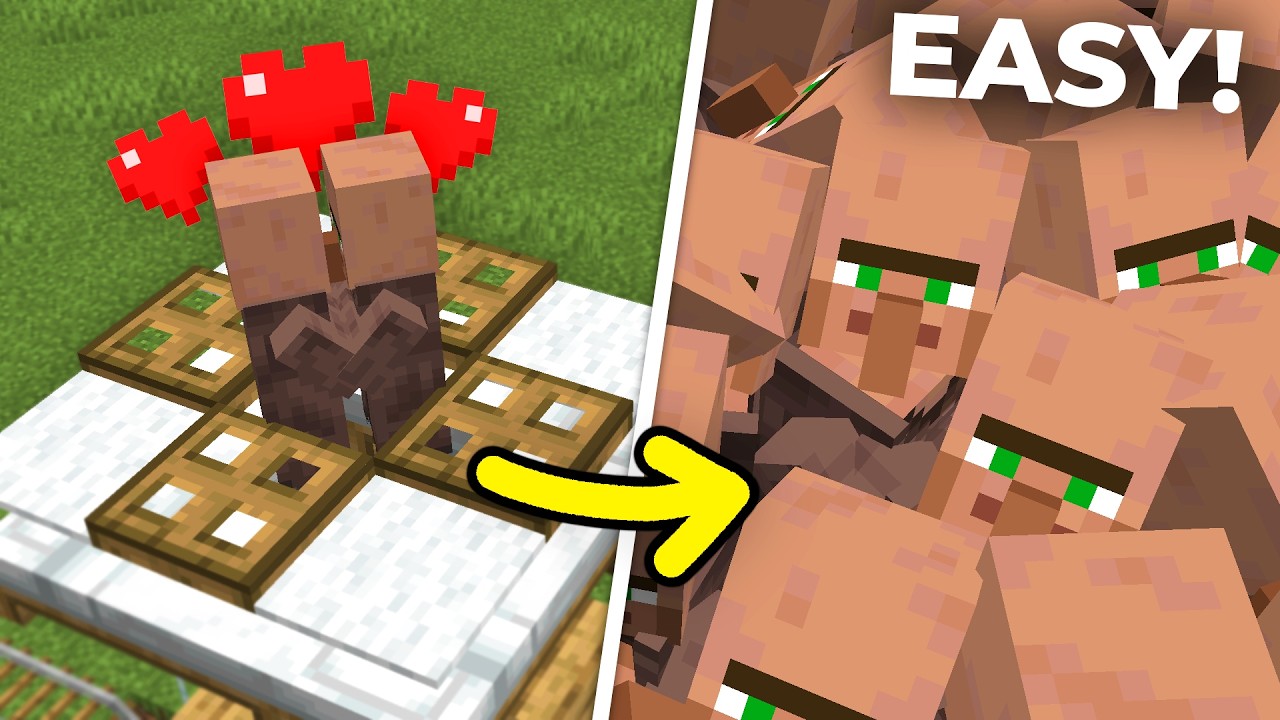 How to Build An EASY Villager Breeder | INFINITE Villagers ANY VERSION