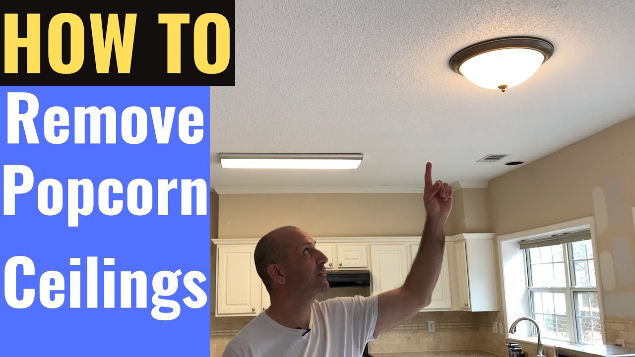 How to remove popcorn ceiling