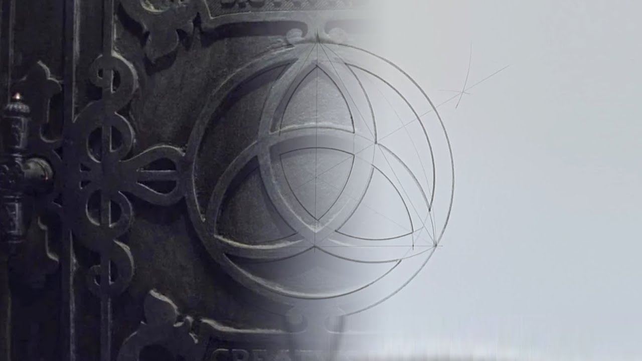 Como dibujar la TRIQUETA 👥 el SÍMBOLO de la serie DARK