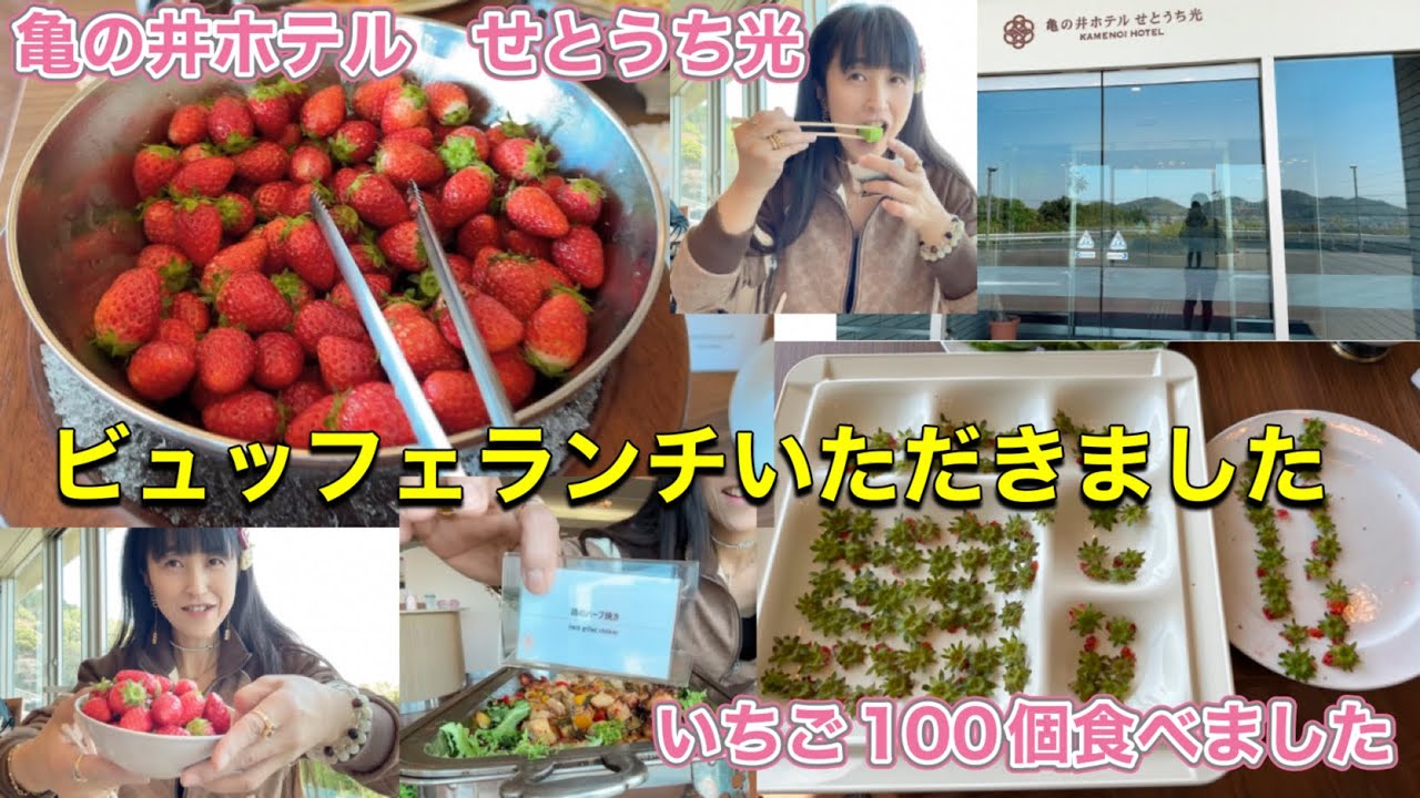 ランチビュッフェ　食べ放題　イチゴ　山口県光市　亀の井ホテル　バイキング￼￼