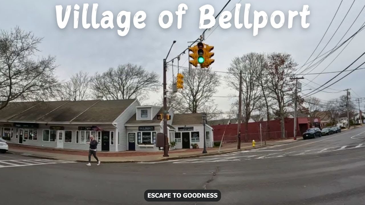 Long Island Rich Neighborhoods - Village of Bellport - New York - 4K Tour