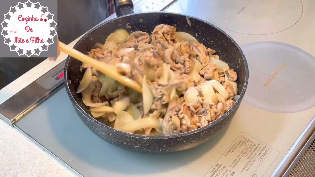 Carne de porco agridoce com gengibre comida popular japonesa, (Syogayaki) deliciosa