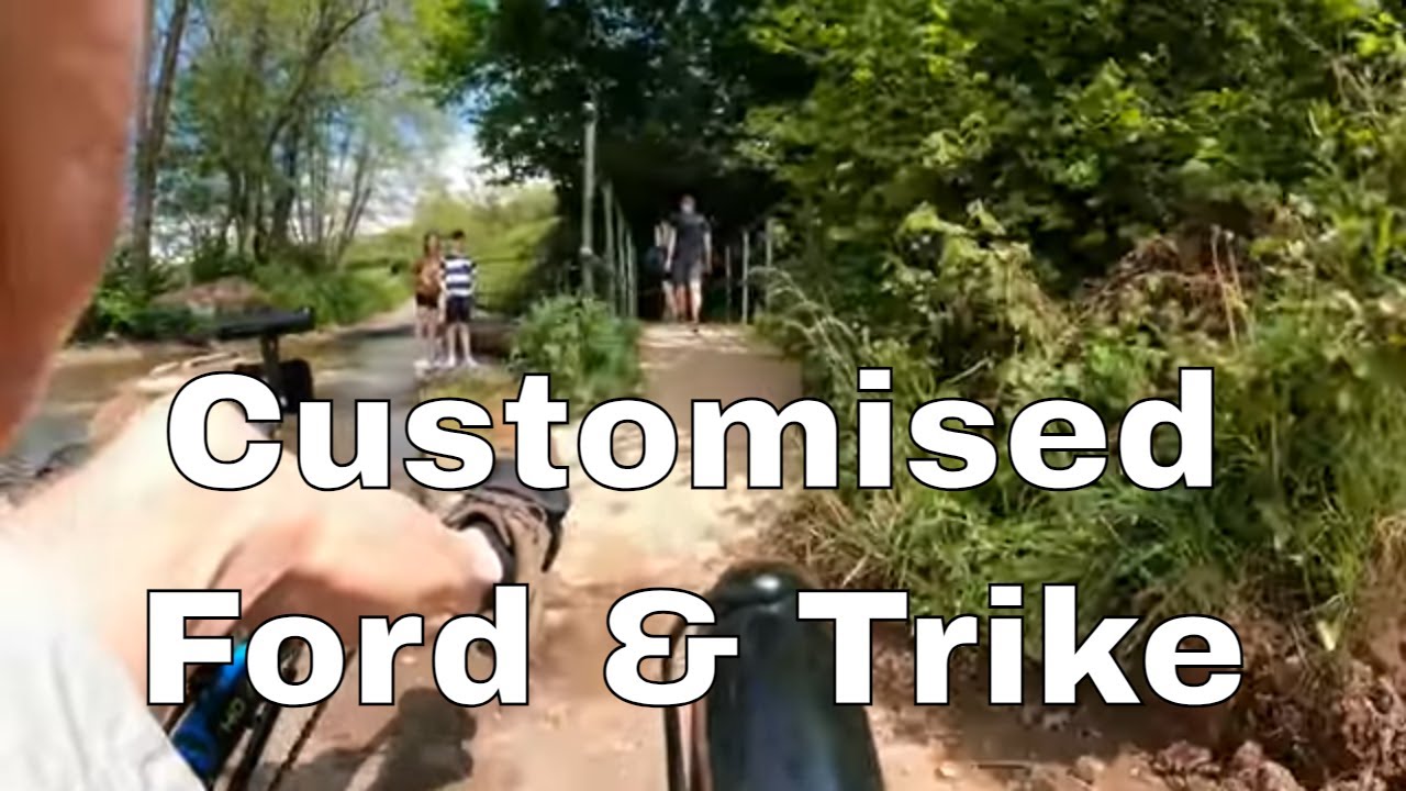 Recumbent ICE Trike Exercise Route  👉  Dogs 🆗 Another Customised Ford