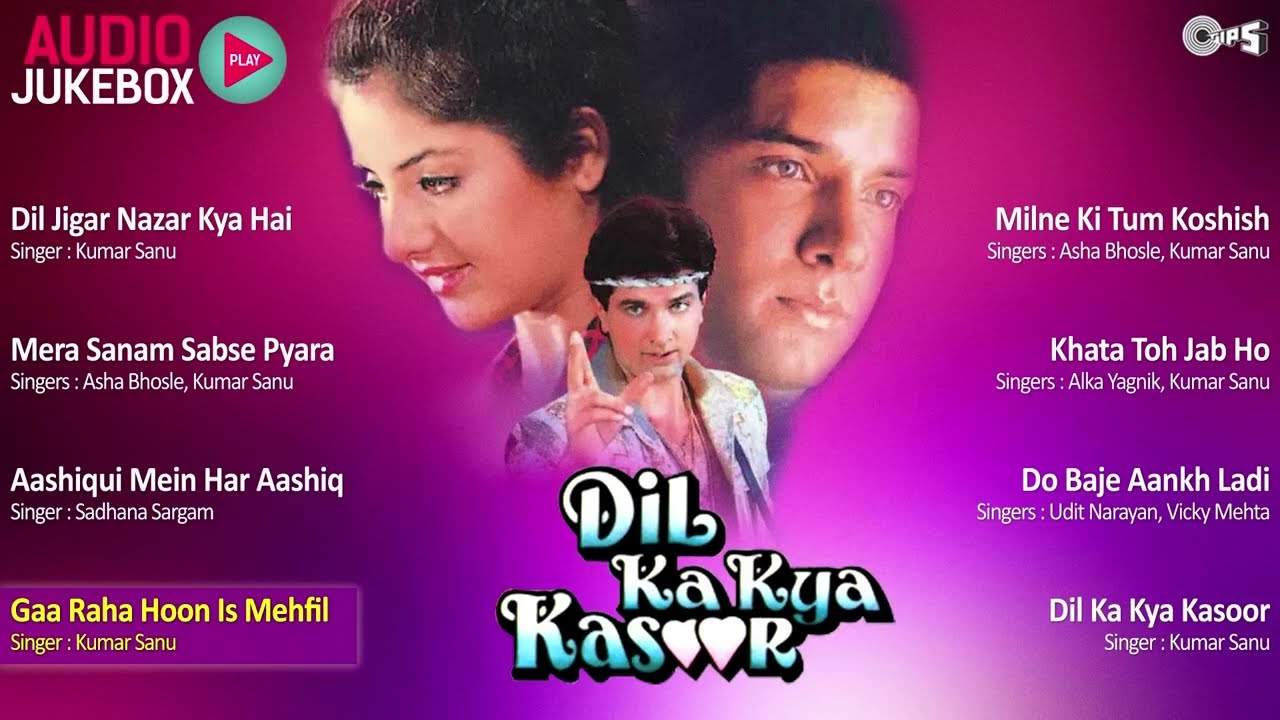 Dil Ka Kya Kasoor Movie Songs | Divya Bharti, Prithvi | Old Hindi Playlist | 90's Bollywood Romance