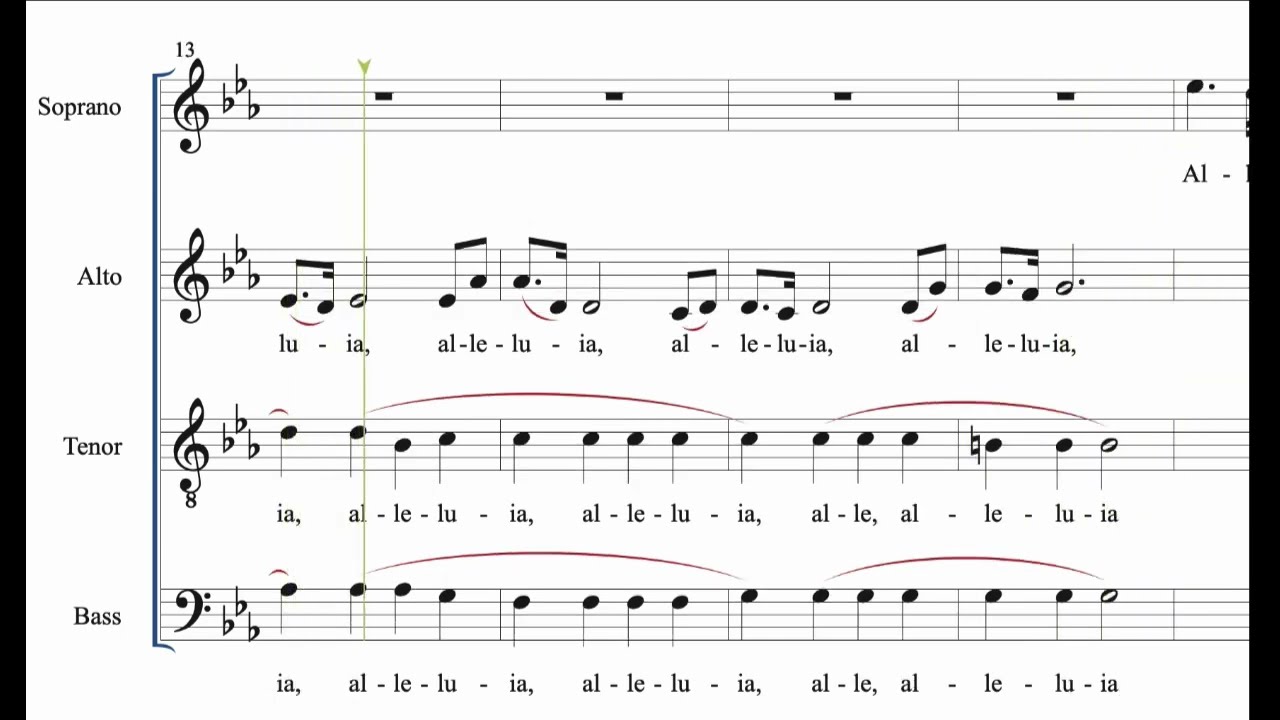 Ukrainian Alleluia (study score)