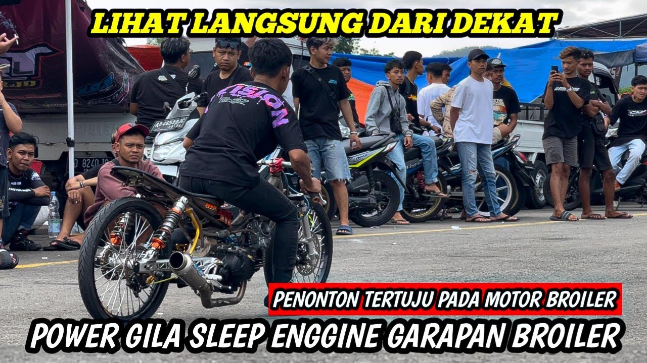 Ganas ❗️Nanang Klowor Hampir KEBANTING SLEEP ENGGINE 200 CC BROILER RACING, Lihat POWERNYA EDANN