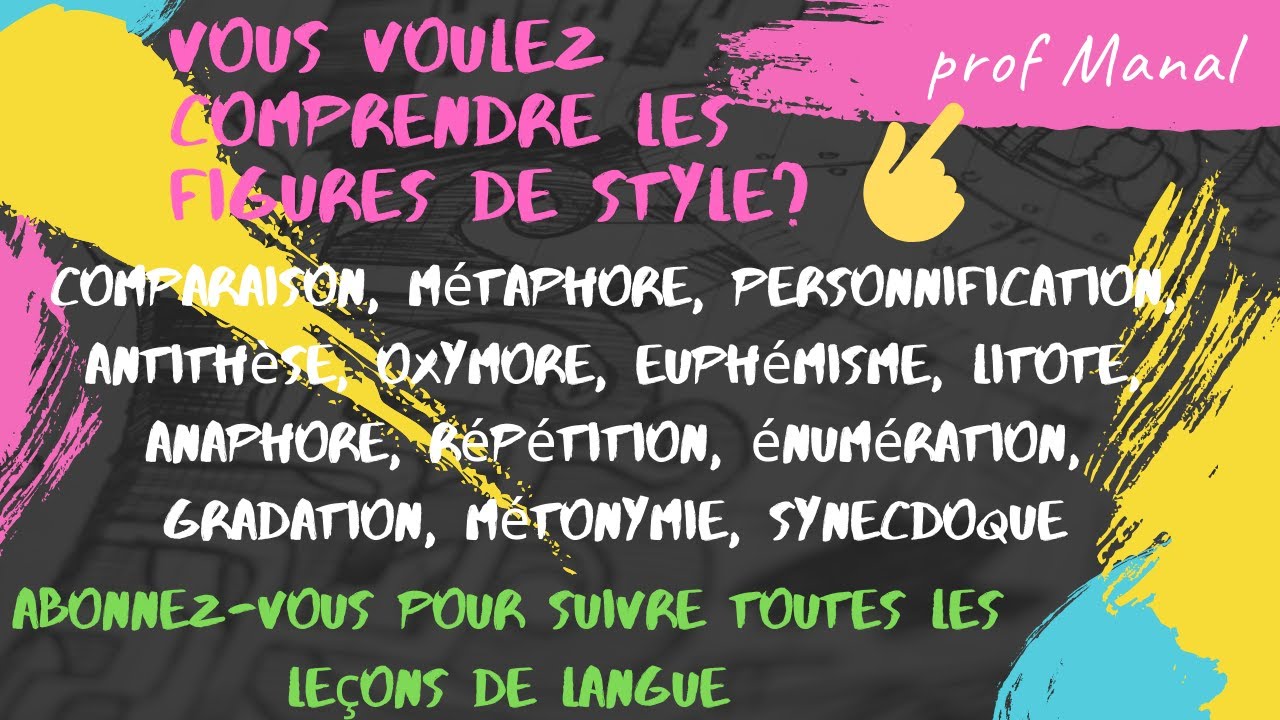Les figures de style  أوجه المجاز