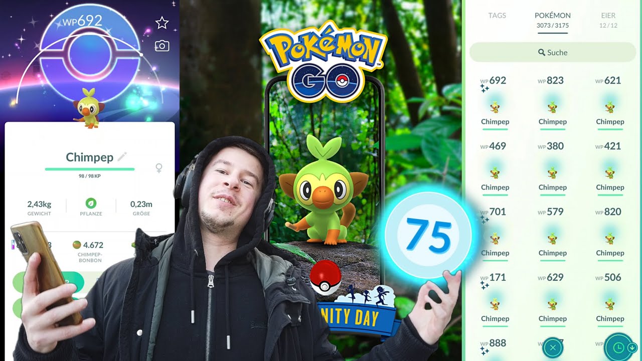 LEVEL 75 erreicht + ein erfolgreicher CHIMPEP Community Day! ✨ | Pokémon Go | Deutsch