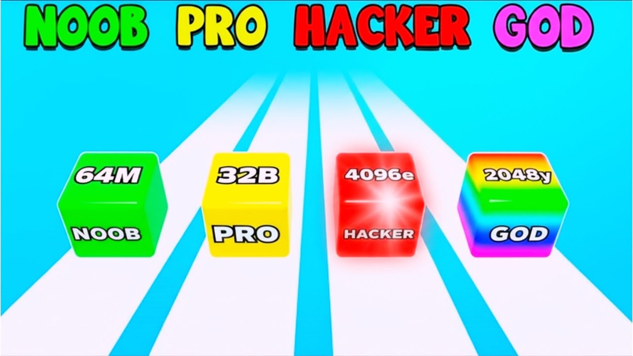 🤯WOW 🤯 Jelly Run 2048 | NOOB | PRO | HACKER | GOD 🪼 Unlimited Max level Gameplay Speed Run 🔴