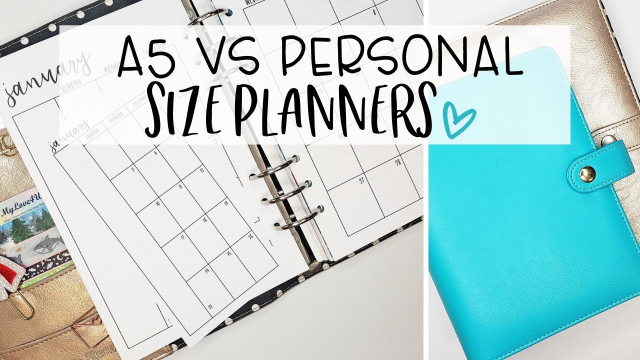 A5 VS Personal Size Planners | Which size do you need?