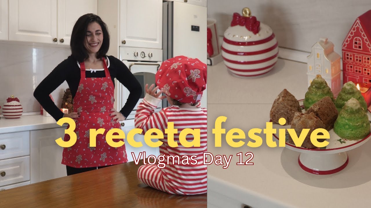 Tre receta të Krishtlindjeve + haul për Baton | Vlogmas 12 | Vlog shqip | Embelsira festive 