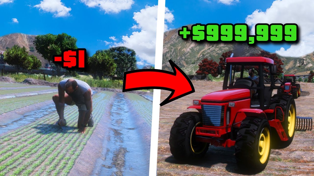 GUA JADI PETANI DESA TERMISKIN SAMPAI TERKAYA - GTA 5 MOD