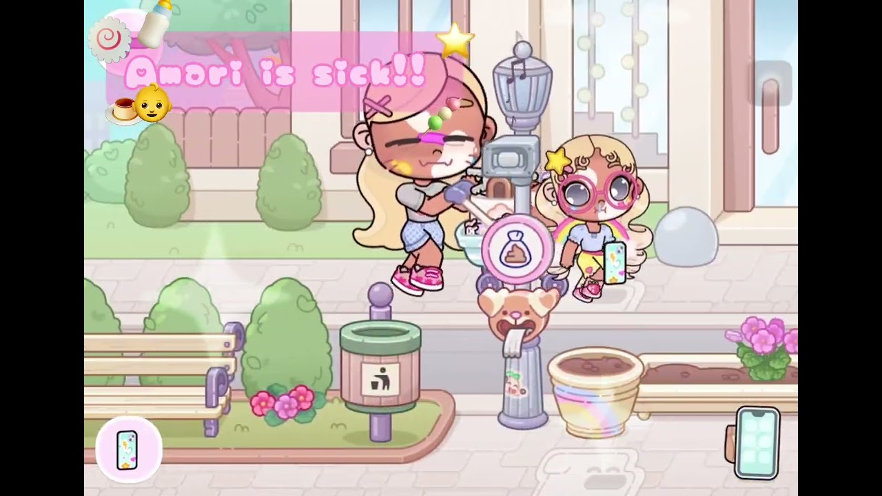 αмαяι ιѕ ѕι¢к!! (In avatar world ^^ ) 👶⭐️🍼🍥🍡🍮
