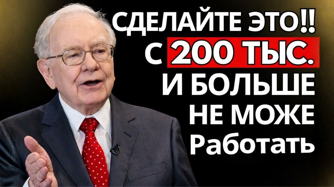Уоррен Баффетт: 200 тысяч реалов достаточно, чтобы больше никогда не работать (Я ОБЪЯСНЯЮ)