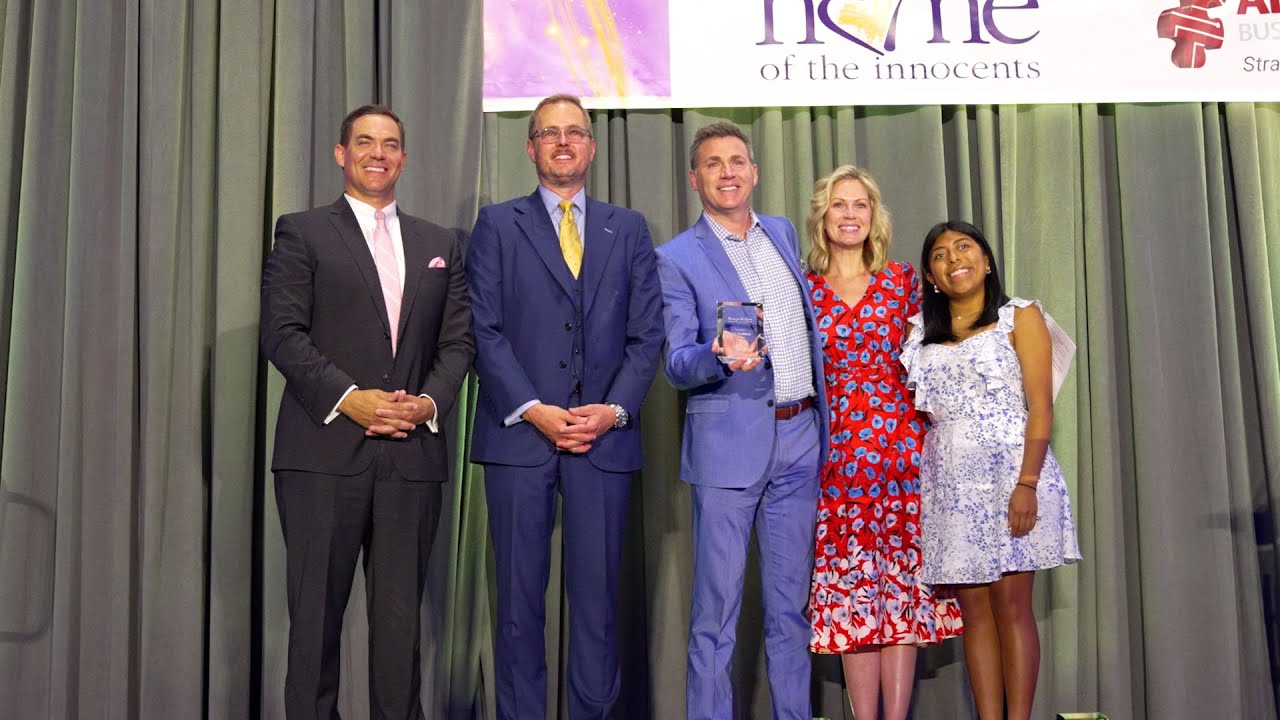 Jude Redfield receives Home of the Innocents 'Hero for the Home' Award
