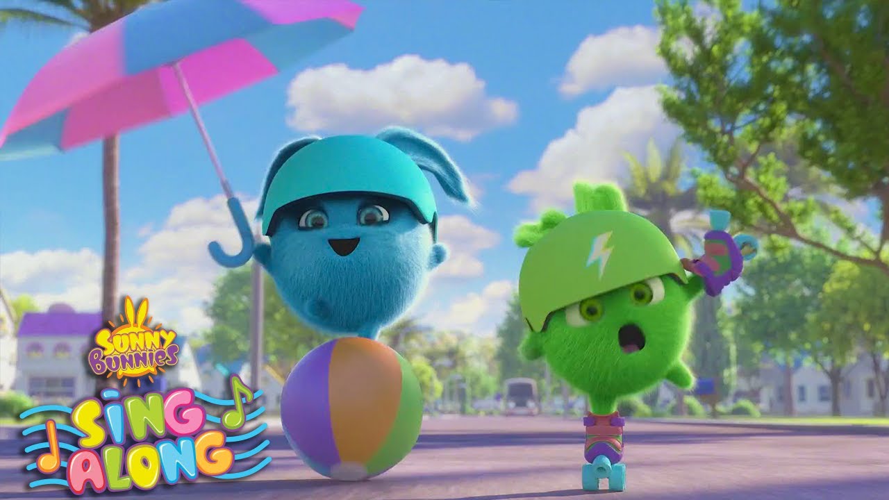 Roller Skate Race Song 🛼  | SUNNY BUNNIES SING ALONG | Nursery Rhymes for kids