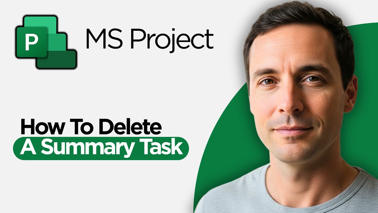How to Delete a Summary task in Microsoft Project (2026 Full Guide)