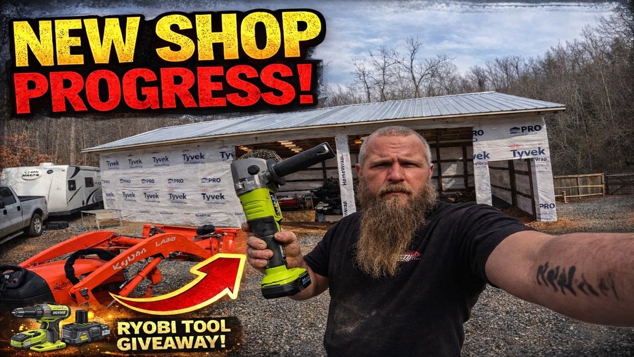 #13 Строим огромный каркасный сарай, уложившись в бюджет. Новый розыгрыш инструментов Ryobi на об...