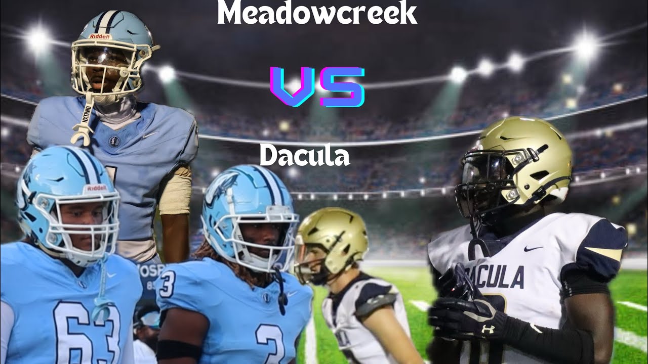 SCS| week 2 Meadowcreek vs Dacula Ga hs football