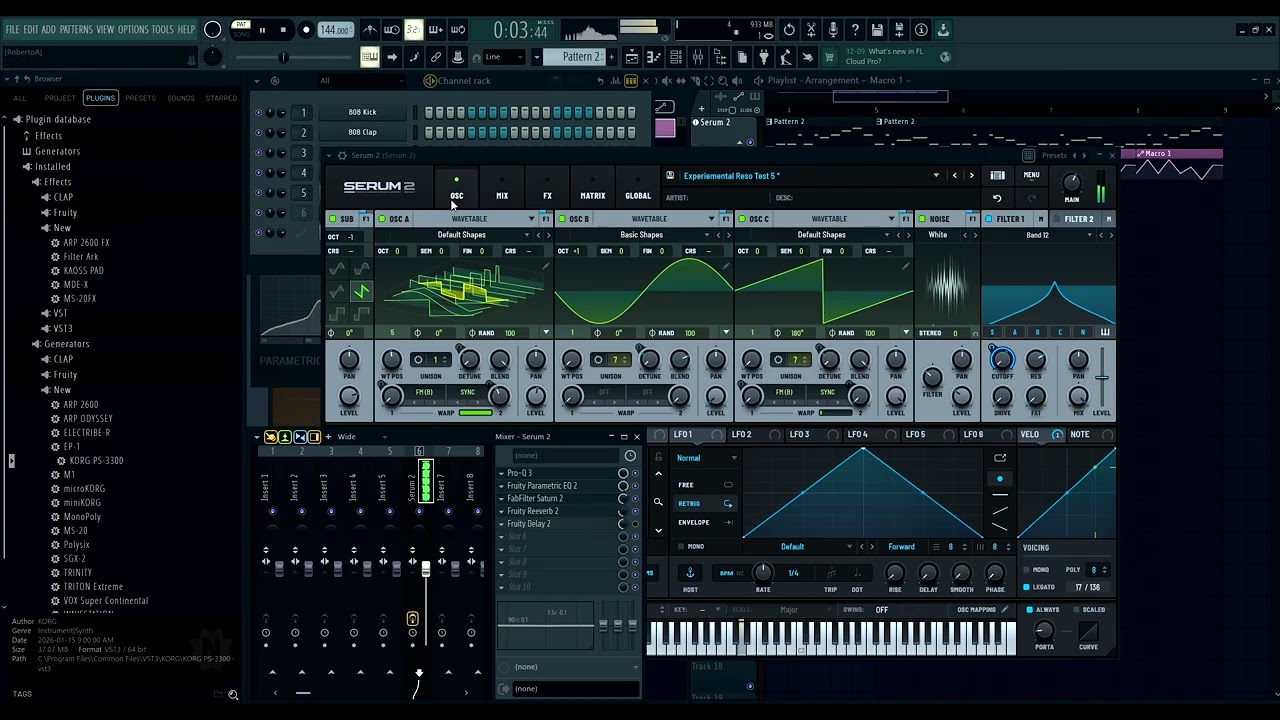Music Demo Number 1: Resonance + Filter + Destortion + Delay + Automation == Good!??!