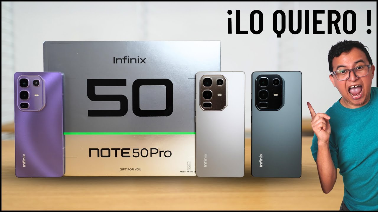 ¡LO QUIERO ! Infinix NOTE 50 Pro 4G, Titanium Grey, Enchanted Purple, Shadow Black